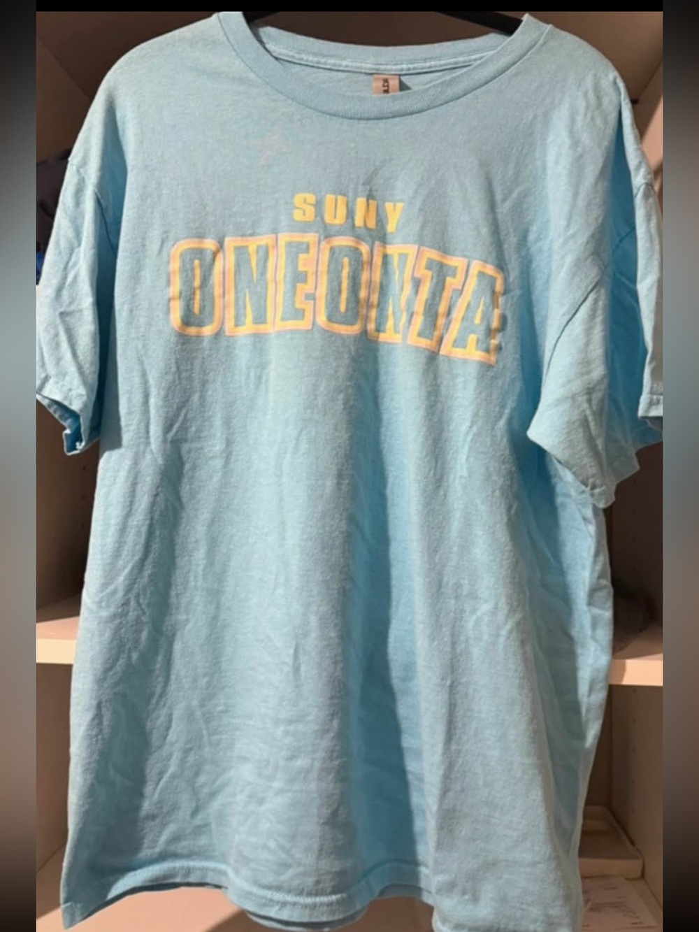 SUNY Oneonta New York college graphic tshirt women's size medium